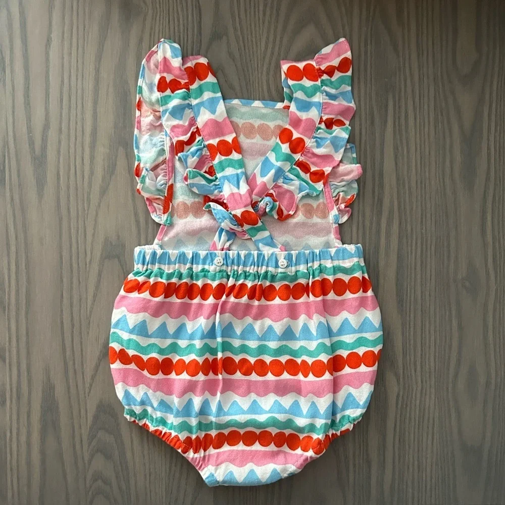 STELLA MCCARTNEY BABY GRAPHIC STRIPED JUMPSUIT